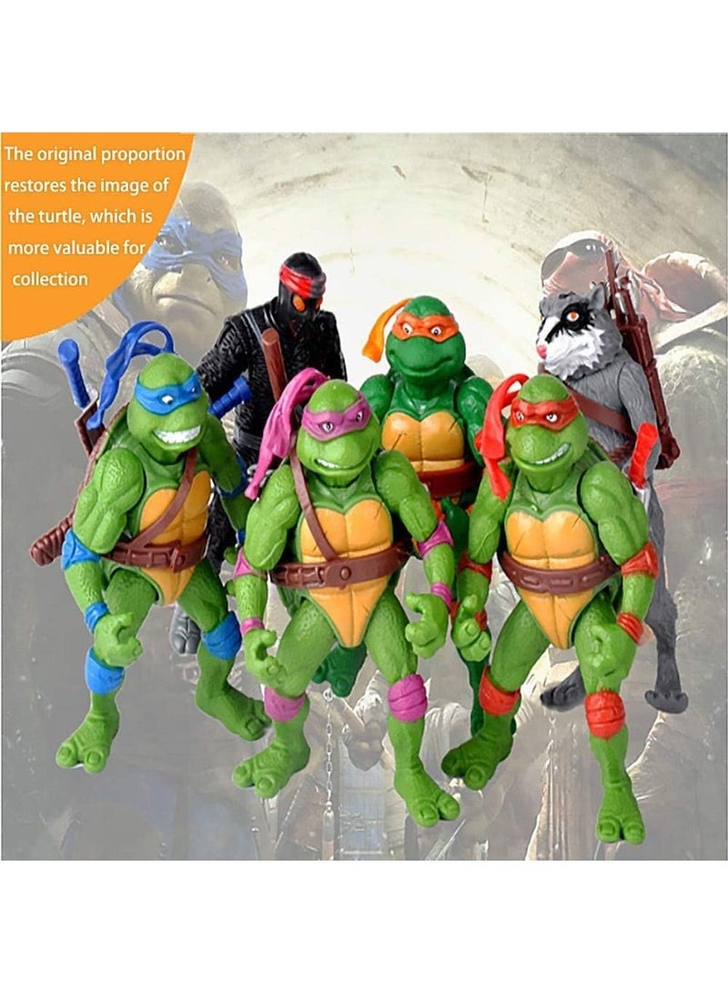 Ninja Turtles 6 PCS Set TMNT Action Figures - Image 3